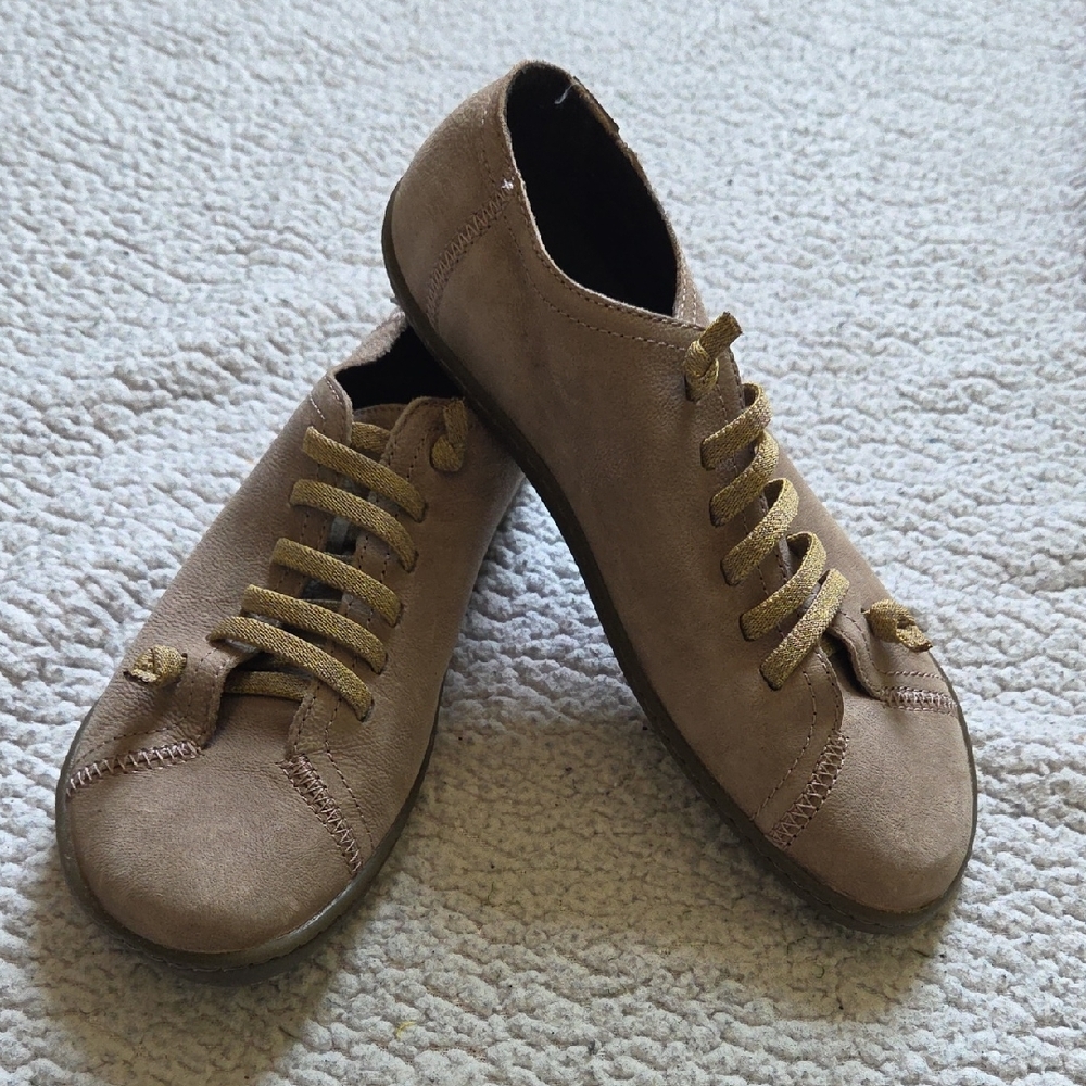 New. Never Worn. Camper Tan Minimalist Sneakers for Everyday Comfort
